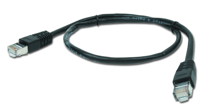Cable Cat5e Ftp Moldeado 0 5m Negro